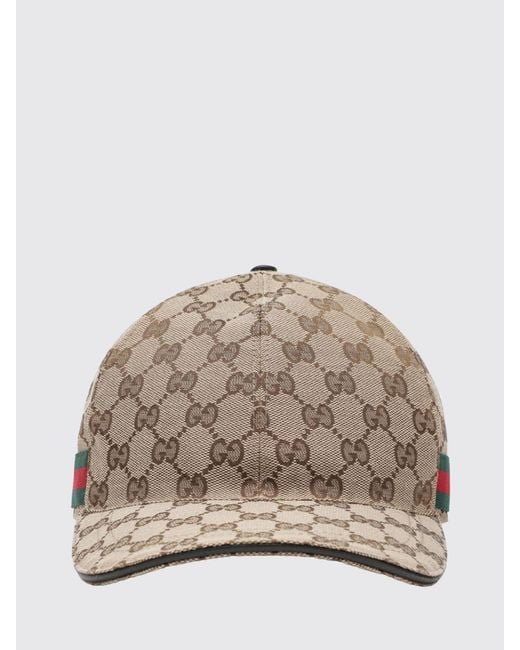 Gucci Natural Gg Cotton Blend Baseball Hat for men