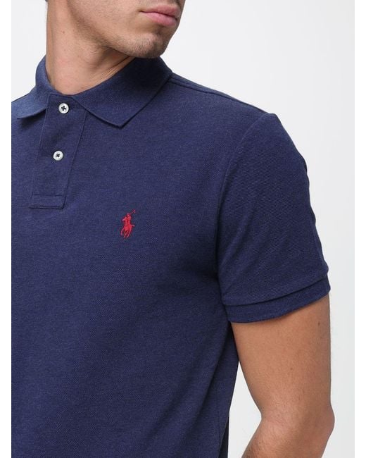 Polo Ralph Lauren Blue Polo Shirt for men