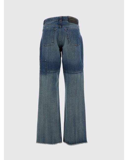 Wales Bonner Blue High-Rise Wide-Leg Cotton Denim Jeans
