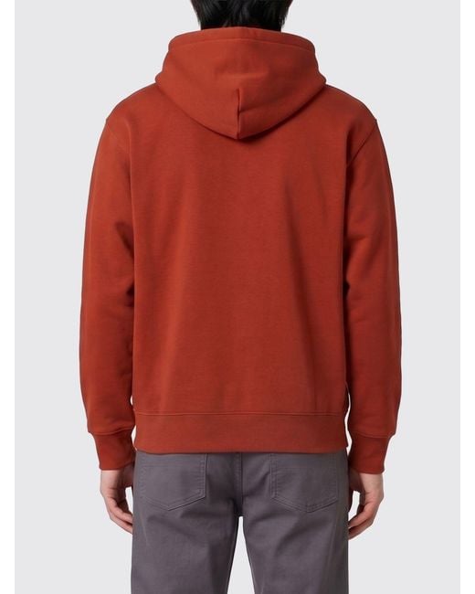 Carhartt Red Cotton Blend Hoodie for men