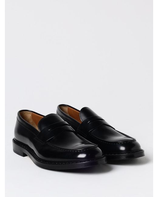 Doucal's Loafer Aus Gebürstetem Leder in Black für Herren