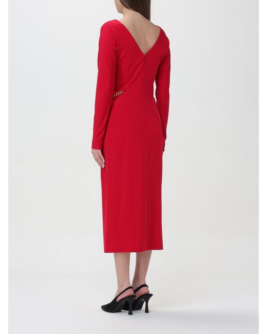 Abito Chain di Moschino Couture in Red