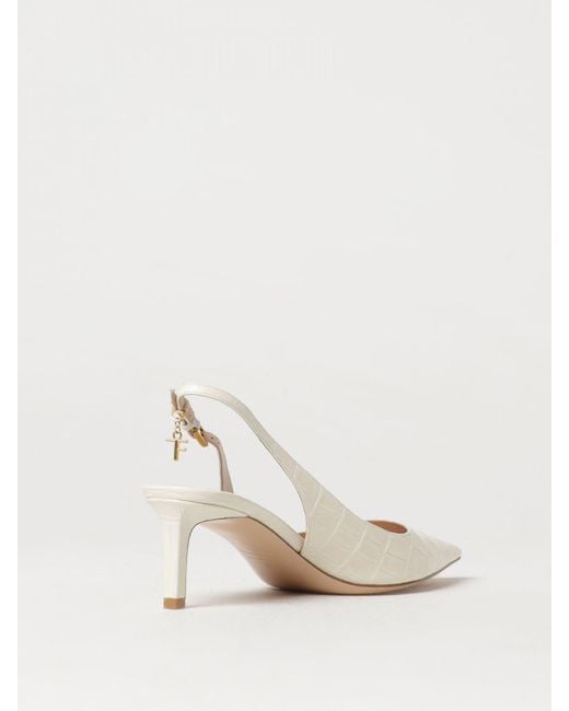 Slingback in pelle stampa cocco di Tom Ford in Natural