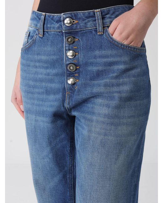 Dondup Blue Koons Crop Jeans