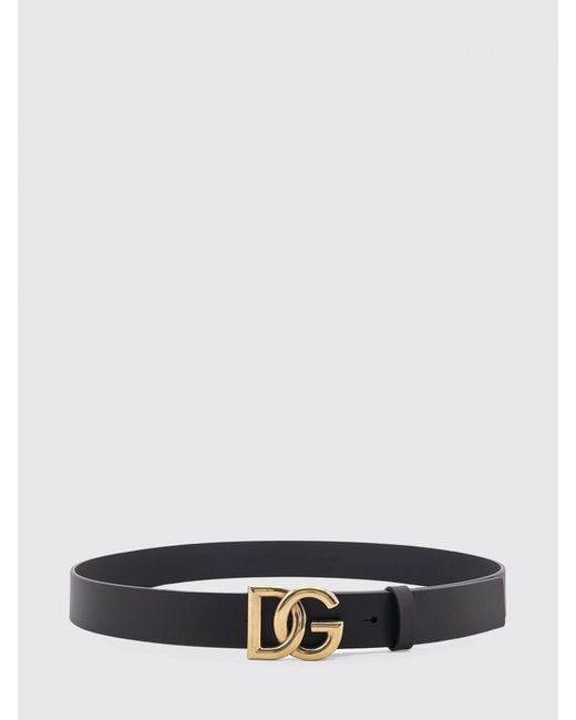 Dolce & Gabbana White Dolce &Amp Gabbana Dg Leather Belt for men