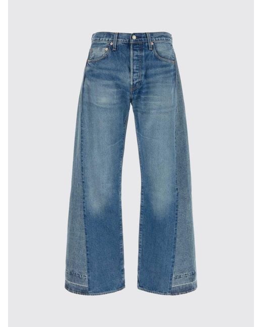 Levi's Blue 501 Wide Leg Jeans for men