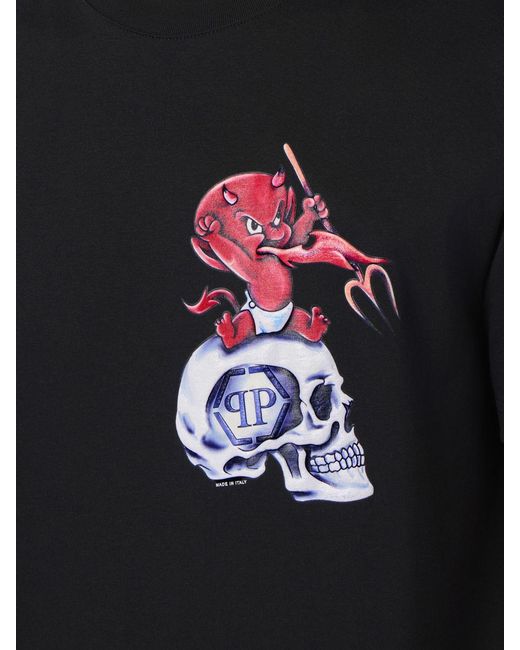 Philipp Plein Black T-Shirt for men