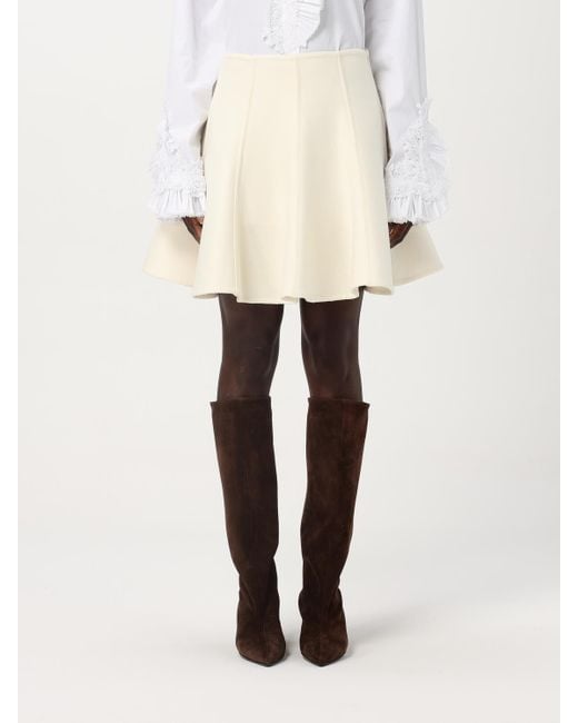 Falda Mujer Ermanno Scervino de color Natural