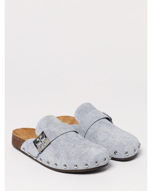 Tory Burch White Keilabsatz Schuhe Damen