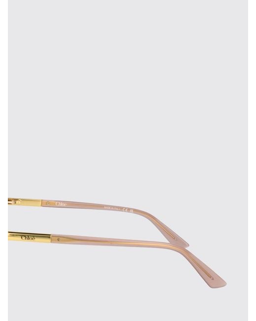 Chloé Natural ChloÉ Tortoiseshell Aviator Eyeglasses