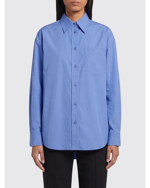 Balenciaga Blue Cotton Casual Shirt