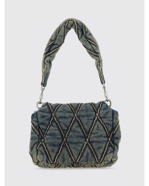 DIESEL Gray Charm-D Shoulder S Bag