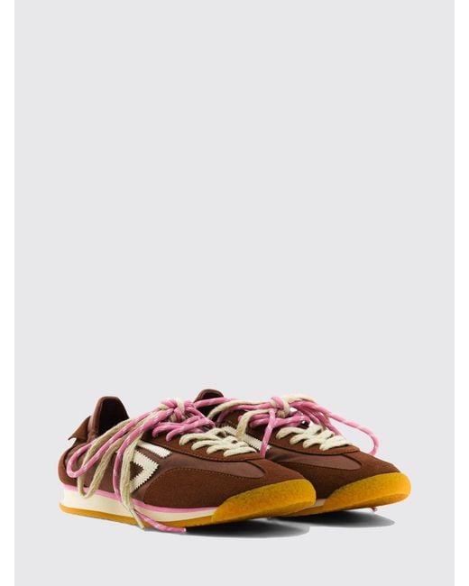 PURAAI White 6.02 Panther Vegan Leather And Fabric Sneakers