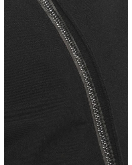 Rick Owens Black Cotton Sweatshirt for men