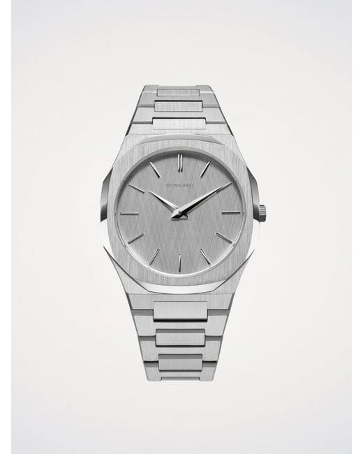 D1 Milano Gray Ultra Thin Watch for men