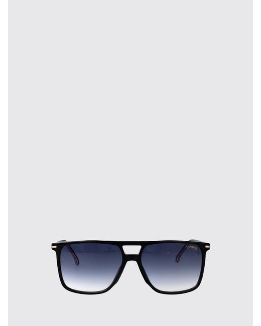 Carrera Blue Aviator Acetate Sunglasses With Double Bridge And Smoked Lenses for men