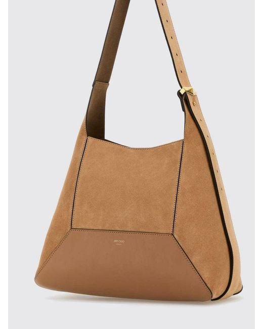 Jimmy Choo Brown Diamond Hobo Bag