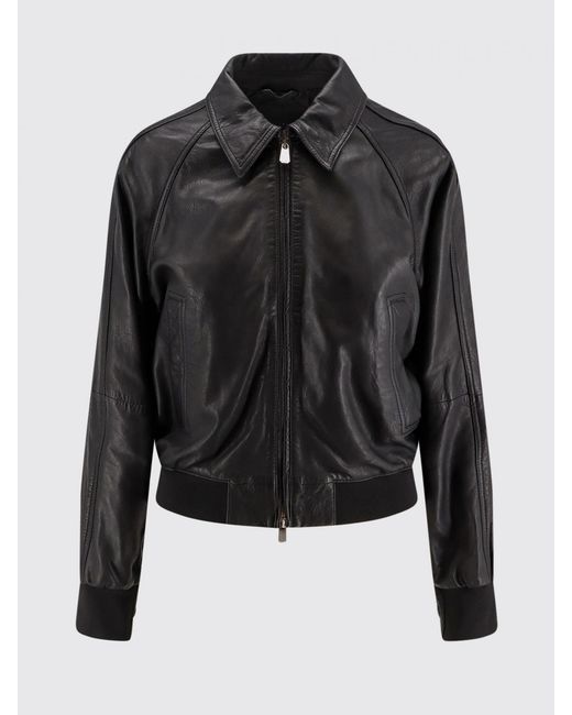 Pinko Black Leather Jacket
