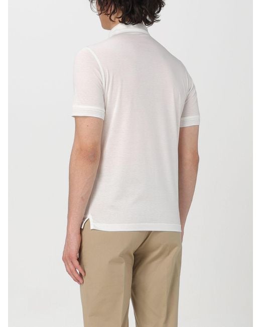 Corneliani White Polo Shirt for men