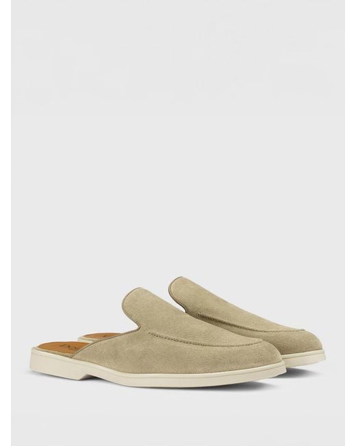 Doucal's Sabot Aus Wildleder in White für Herren
