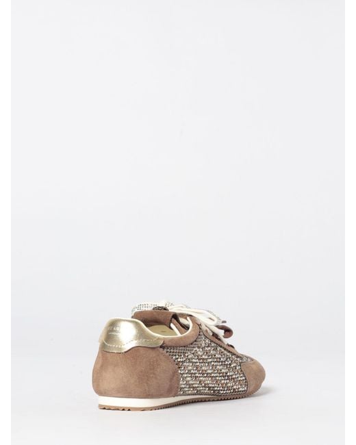 Kurt Geiger Brown Suede And Tweed Sneakers