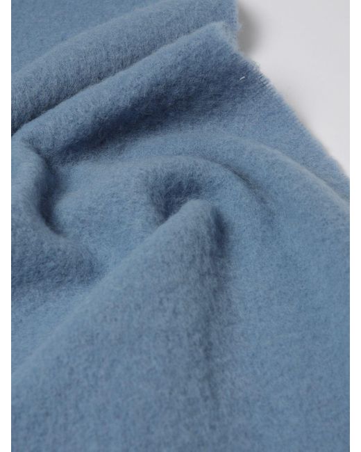 Maison Kitsuné Blue Maison Kitsun&Eacute Scarf for men