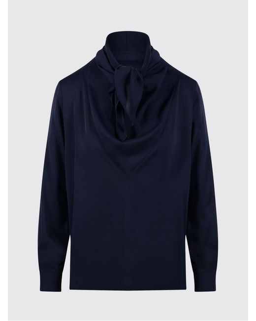 Max Mara Blue Badia Silk Blouse