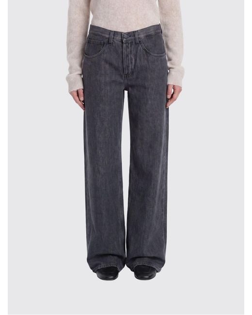 Vaqueros Wide-Leg De Denim De Algodón Dondup de color Blue