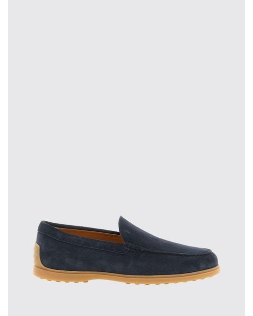 Tod's Blue Suede Loafer for men
