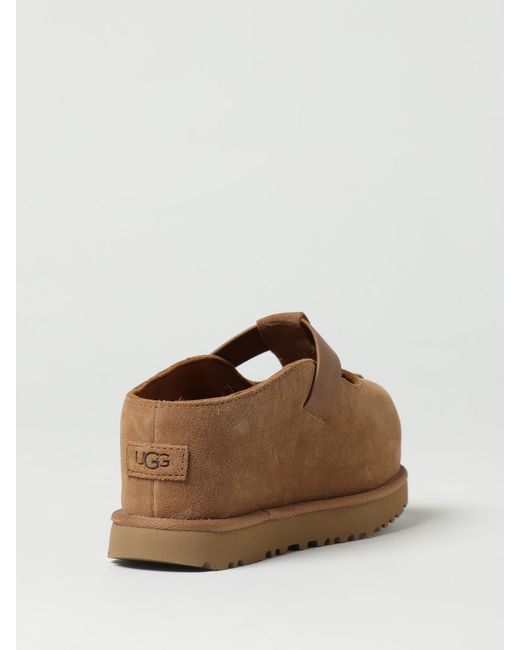 Ugg Brown Goldenstar Hi Suede Sabots