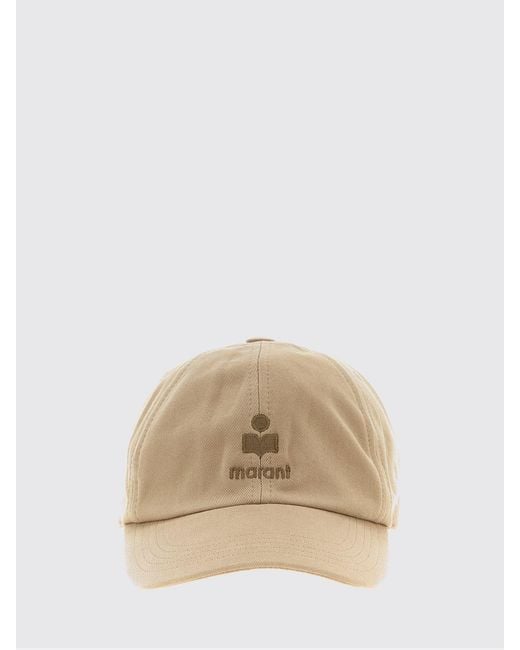 Isabel Marant Natural Tomas Cotton Twill Hat
