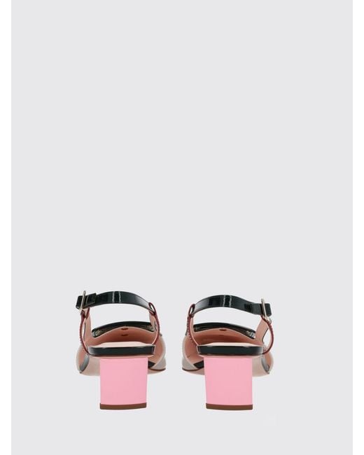 Roger Vivier Pink Belle Vivier Patent Leather Slingback