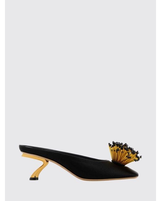 Ferragamo Black High Heel Shoes