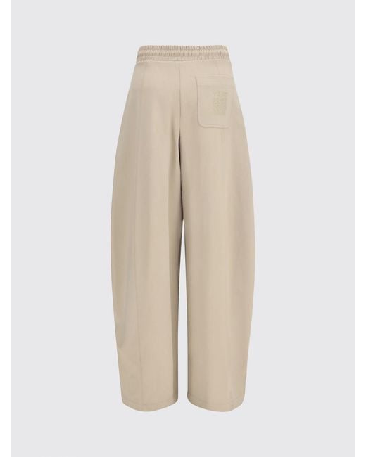 Max Mara Natural Olmo Wide-Leg High-Waisted Technical Fabric Jogging Trousers