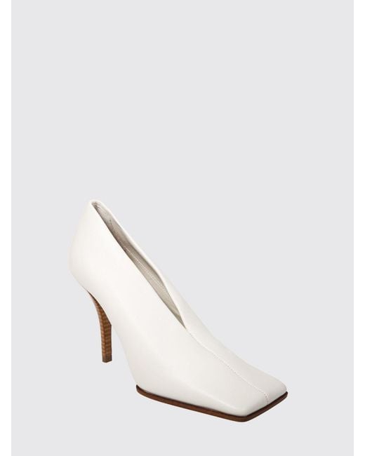 Alaïa White Leather Pumps