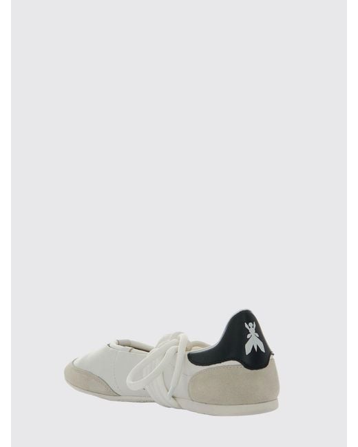 Patrizia Pepe White Dancing Skin Leather Ballerinas