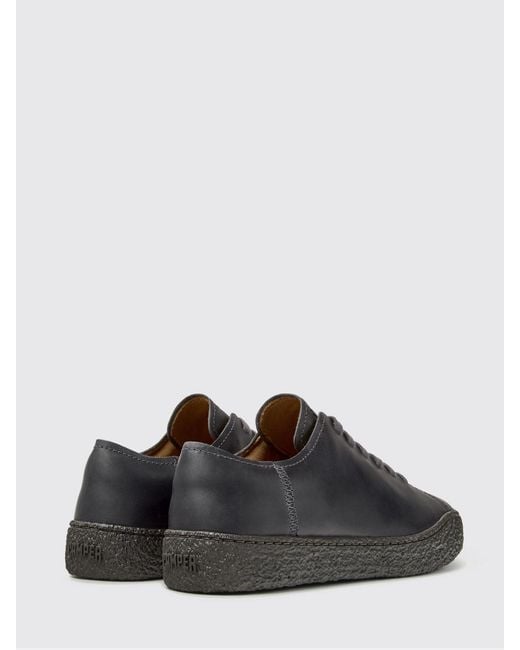 Camper White Peu Terreno Smooth Leather Trainers With Embossed Logo And Rubber Sole for men