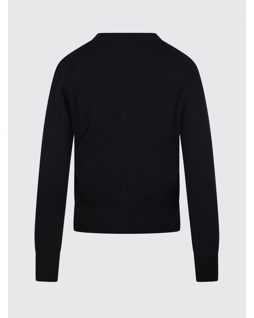 AMI Black Wool Cardigan