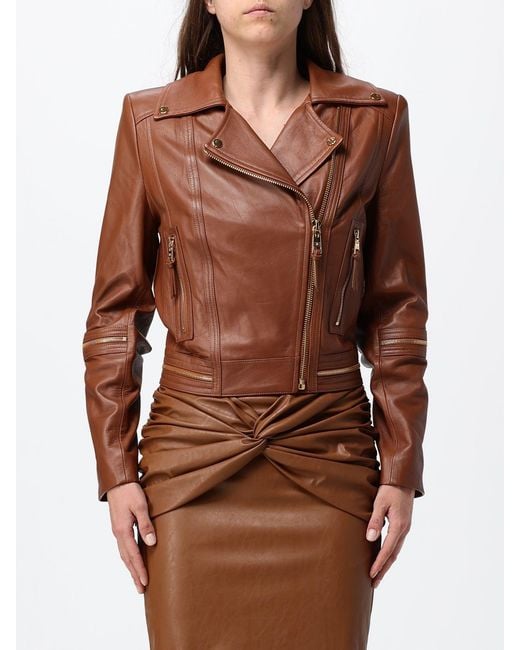 Elisabetta Franchi Brown Jacket