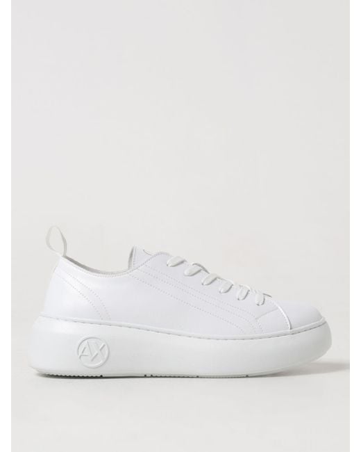 Sneakers in pelle di Armani Exchange in White