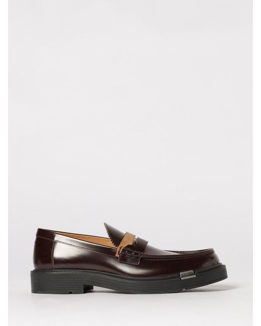 Maison Margiela White Brushed Leather Loafers for men