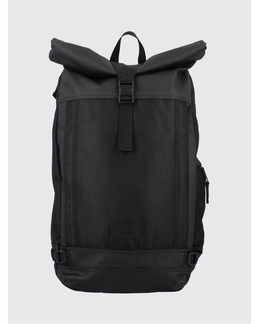 Eastpak Black Polyester Tecum Roll Backpack for men