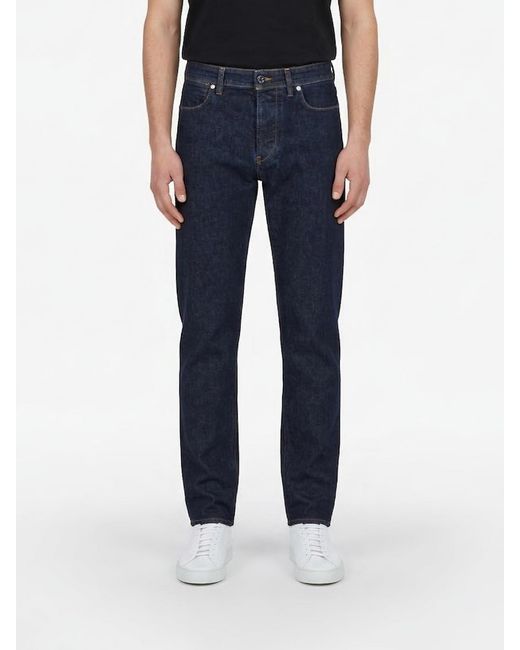 Stone Island Blue Stretch Denim Slim Fit Jeans for men