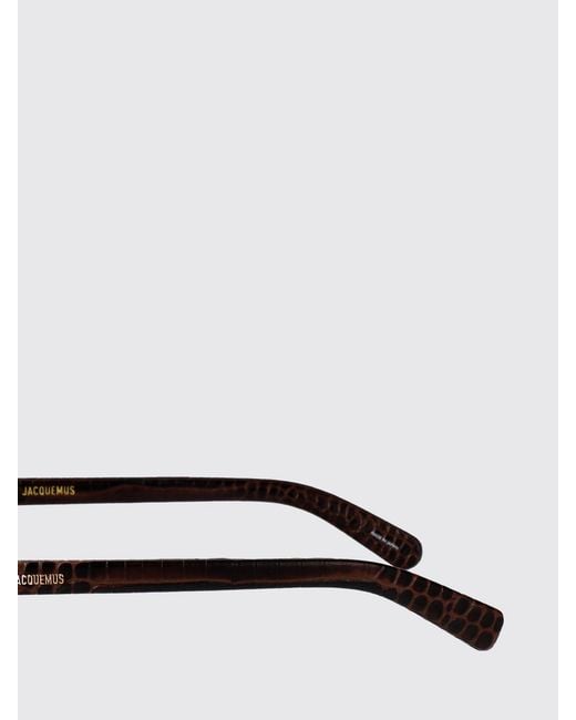 Jacquemus White Capri Animal Print Acetate Sunglasses for men