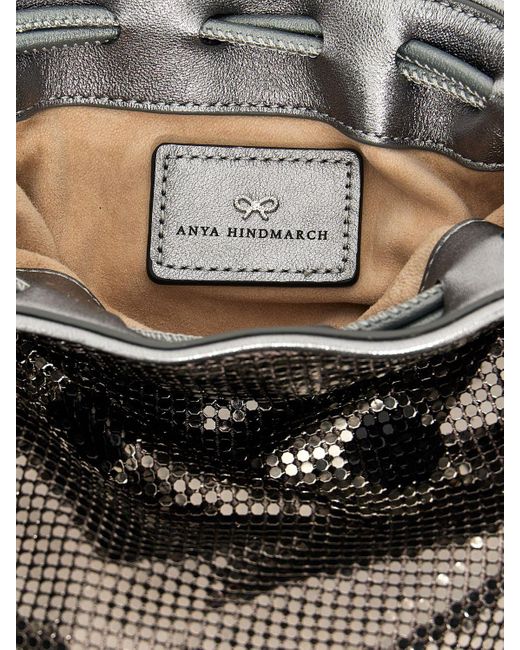 Pochette Eyes in maglia metallica di Anya Hindmarch in Gray