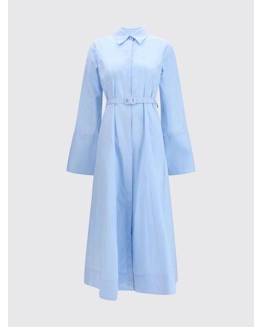 Gabriela Hearst Blue Cotton Shirtdress