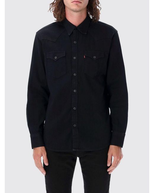 Levi's Black The Barstow Denim Shirt for men
