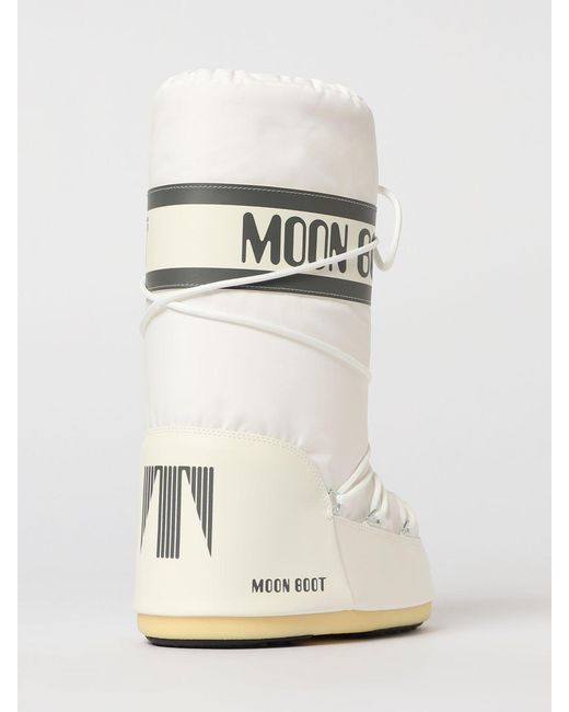 Moon Boot White Flat Ankle Boot