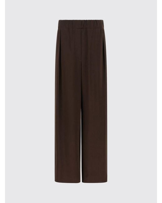 Jil Sander Brown Wide-Leg Viscose Trousers