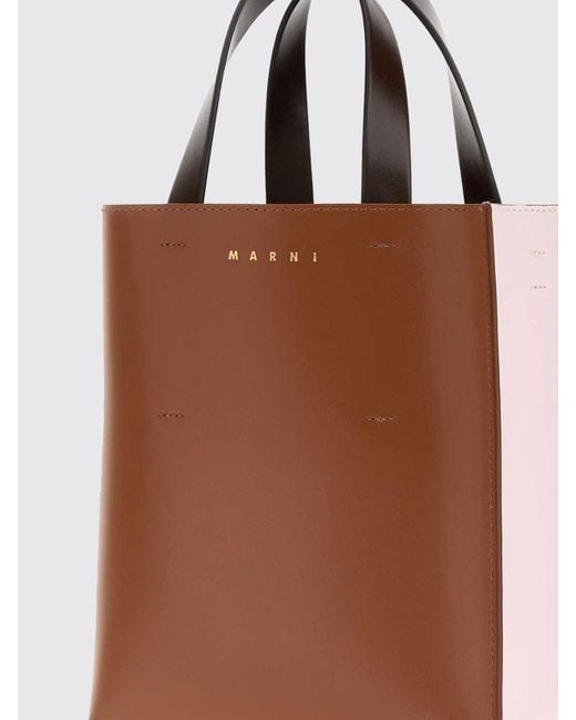 Marni Brown Museo Leather Bag